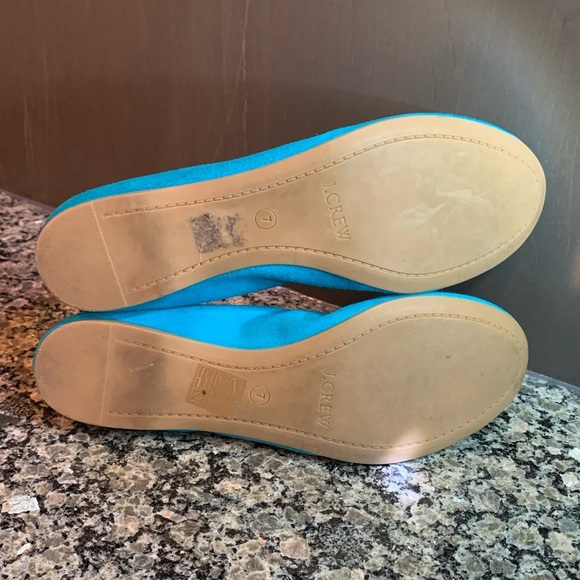 J. Crew Cece Turquoise Ballet Flats Size 7 - Picture 9 of 11